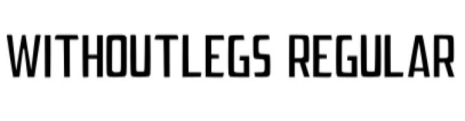 Without Legs Font Preview