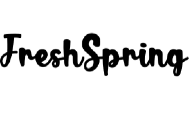 Fresh Spring Font Preview