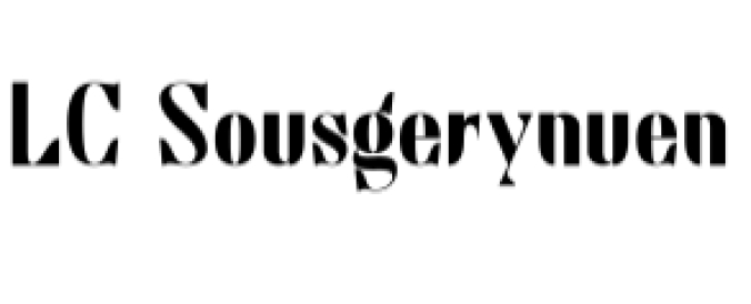 LC Sousgerynuen Font Preview