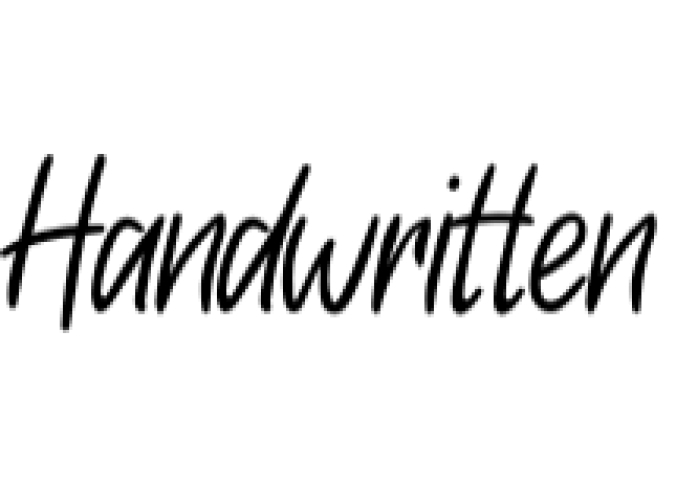 Handwritten Font Preview