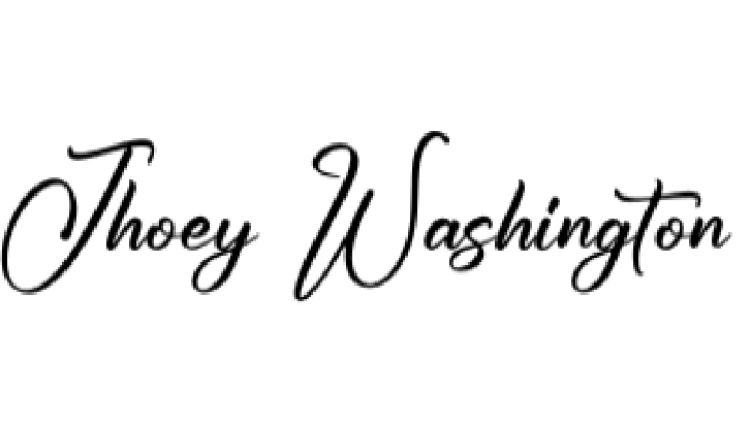 Jhoey Washington Font Preview