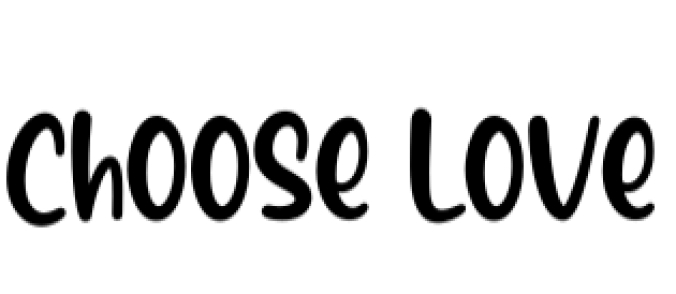 Choose Love Font Preview