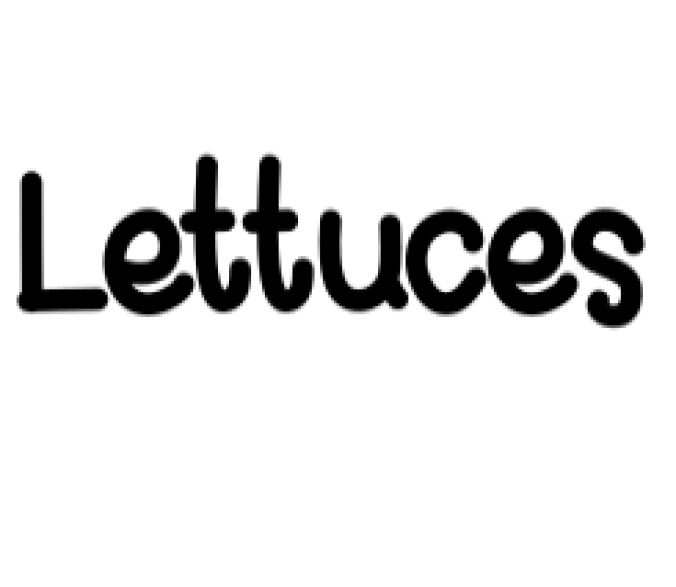 Lettuces Font Preview