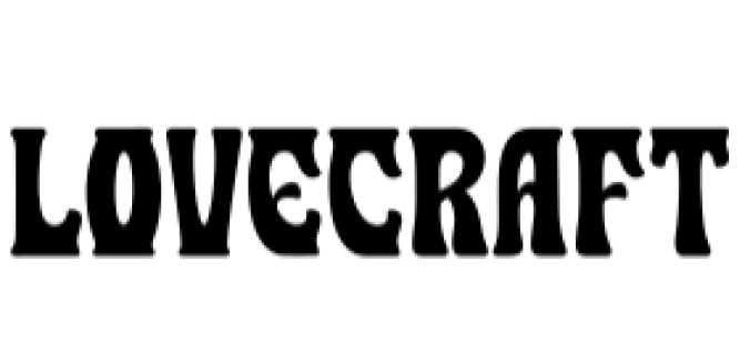 Lovecraft Font Preview