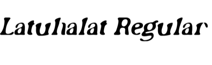 Latuhalat Font Preview