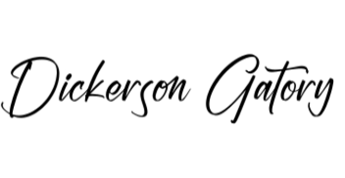 Dickerson Gatory Font Preview