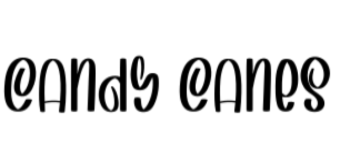 Candy Canes Font Preview