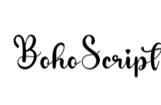 Boho Script Font Preview