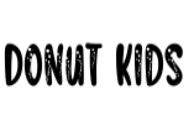 Donut Kids Font Preview