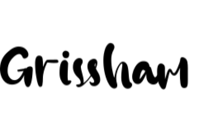 Grissham Font Preview