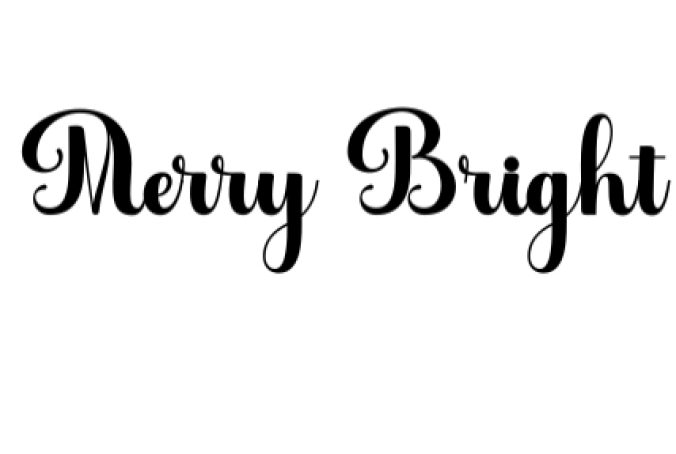 Merry Bright Font Preview