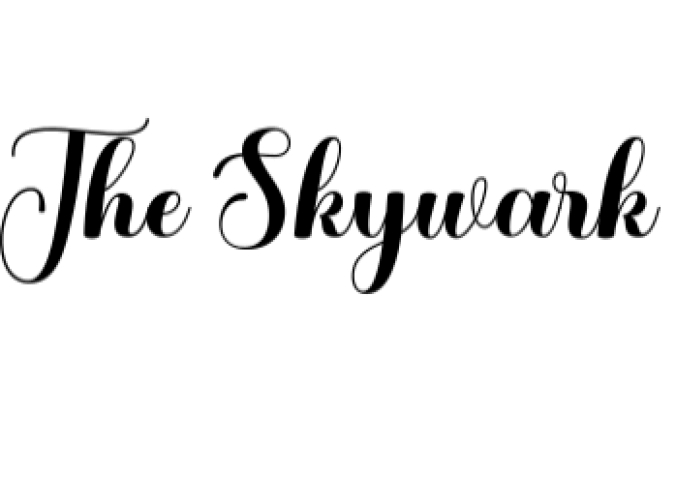The Skywark Font Preview