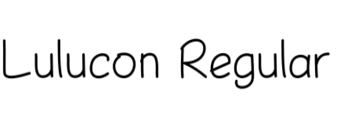 Lulucon Marker Style Font Preview