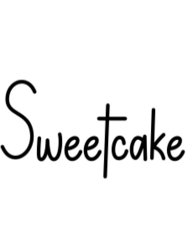 Sweetcake Font Preview