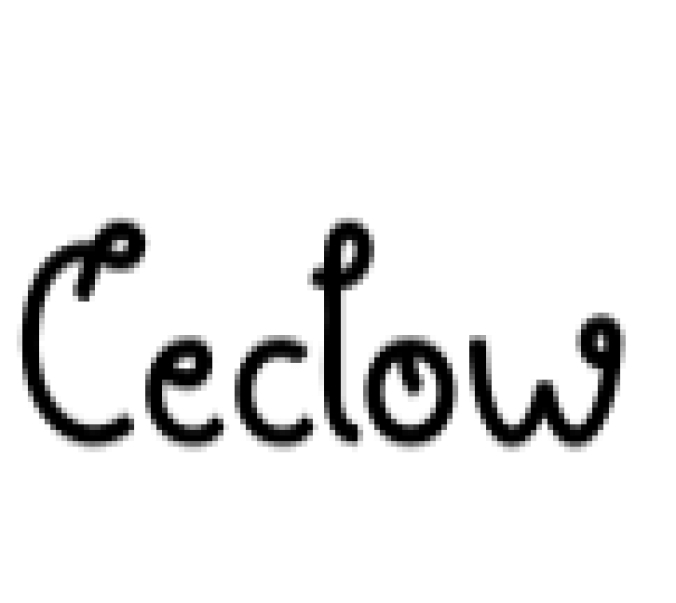 Ceclow Font Preview