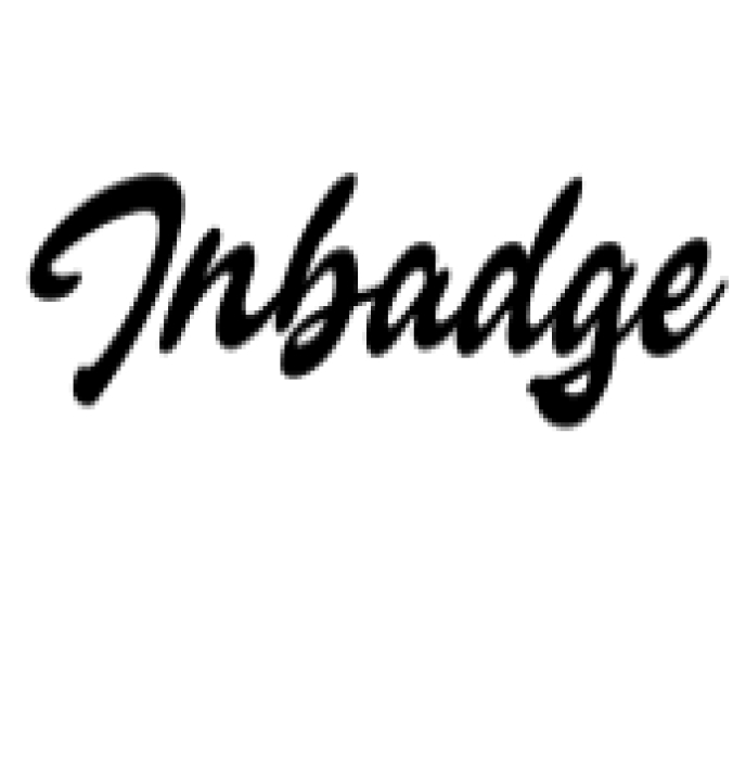 Inbadge Font Preview
