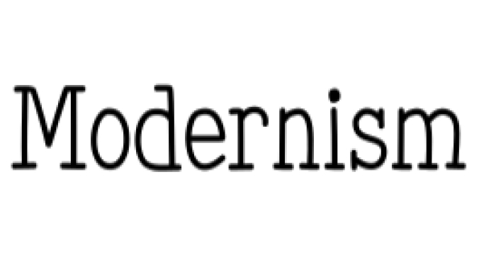 Modernism Font Preview