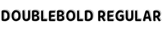 Double Bold Font Preview