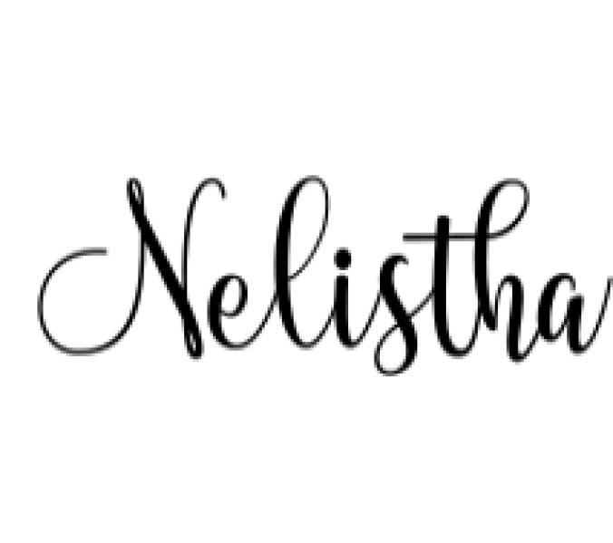 Nelistha Font Preview