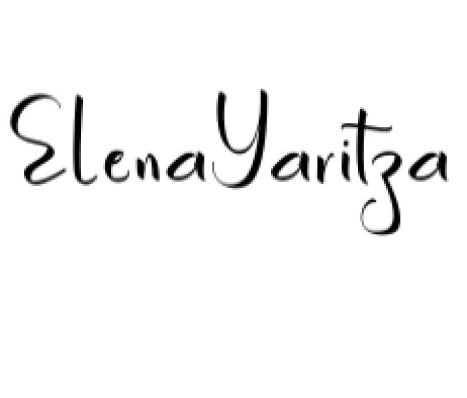 Elena Yaritza Font Preview