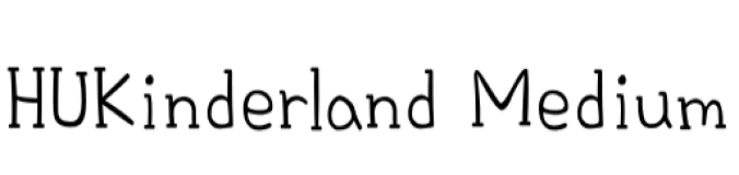 Hu Kinderland Font Preview