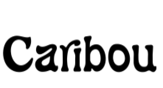 Caribou Font Preview
