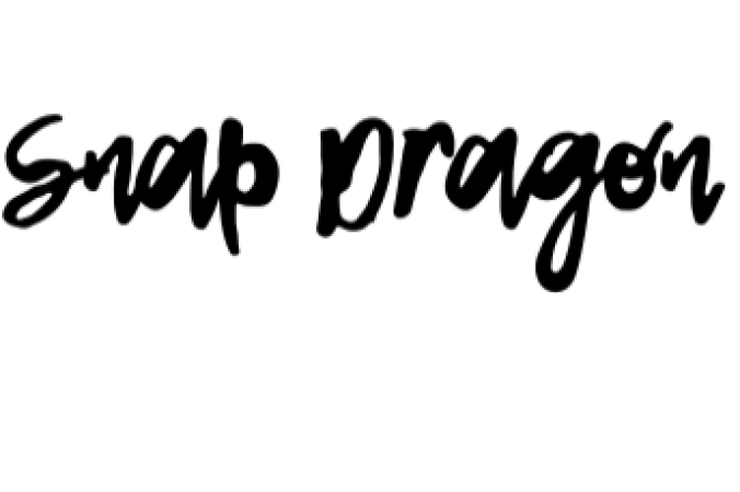 Snap Dragon Font Preview