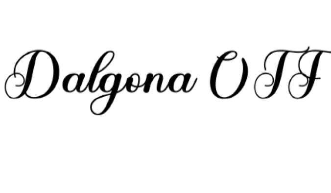 Dalgona Font Preview