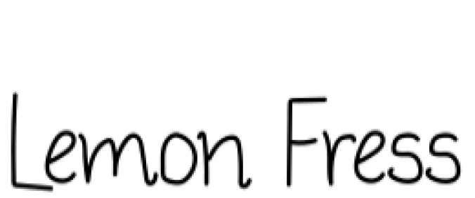 Lemon Fress Font Preview