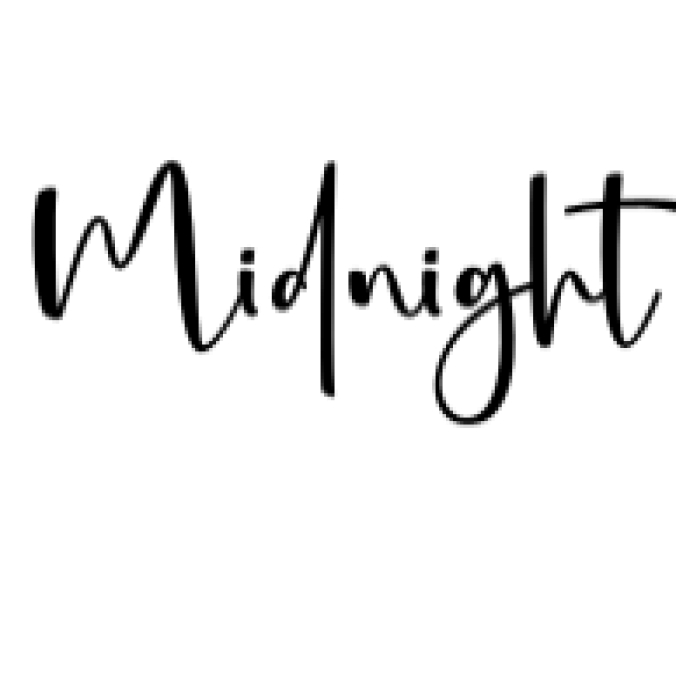 Midnight Font Preview