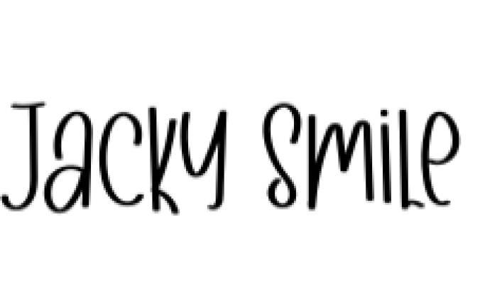 Jacky Smile Font Preview