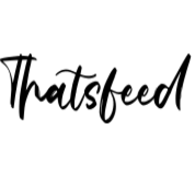 Thatsfeed Font Preview