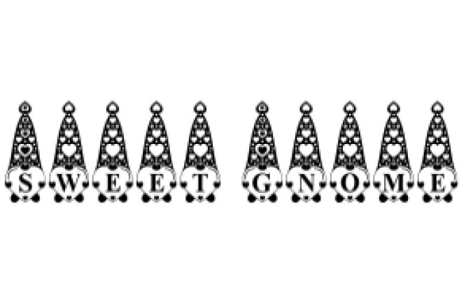 Sweet Gnome Monogram Font Preview
