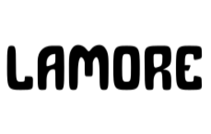 Lamore Font Preview