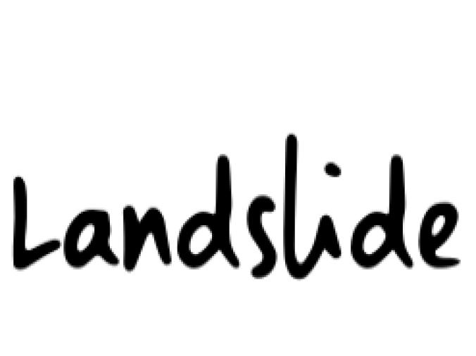 Landslide Font Preview