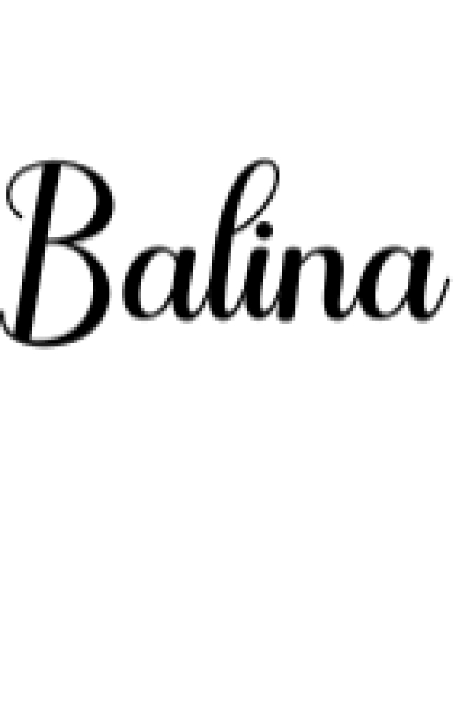 Balina Font Preview