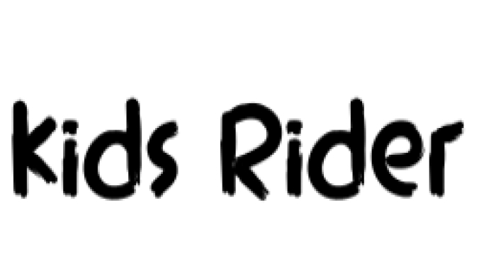 Kids Rider Font Preview
