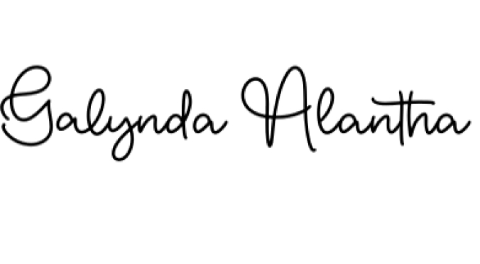 Galynda Alantha Font Preview