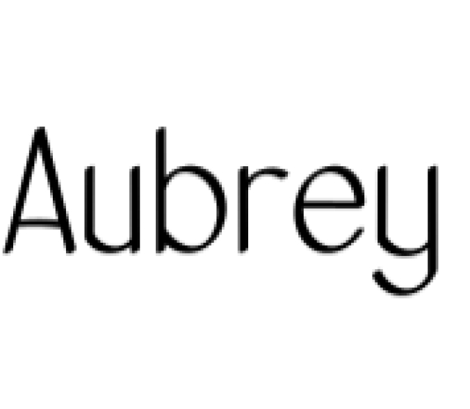 Aubrey Font Preview