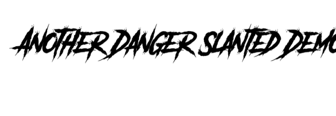 Another Danger Font Preview