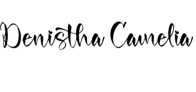 Denistha Camelia Font Preview