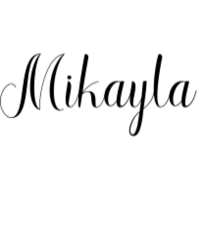 Mikayla Font Preview