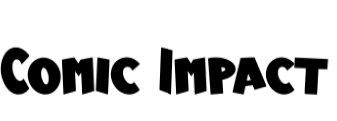 Comic Impact Font Preview