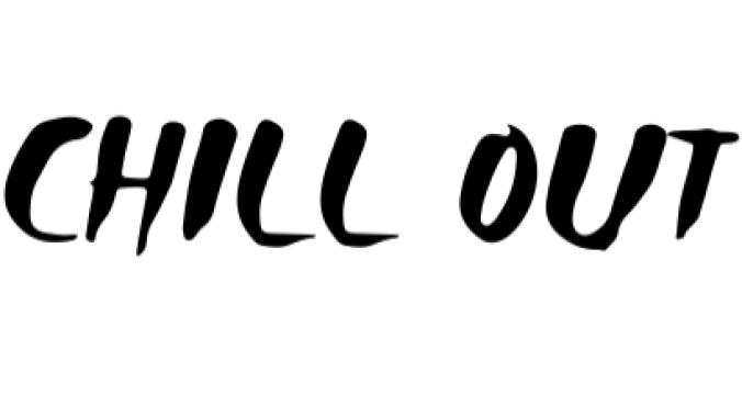 Chill out Font Preview