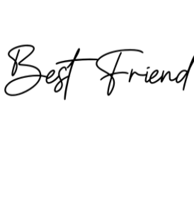 Best Friend Font Preview