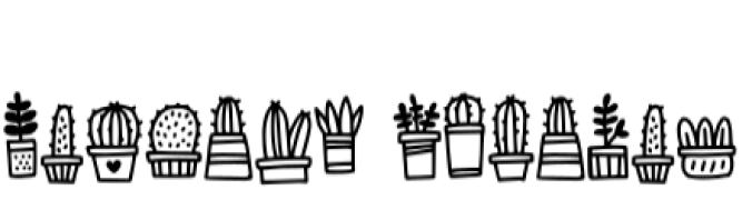 Cactusy Doodle Font Preview