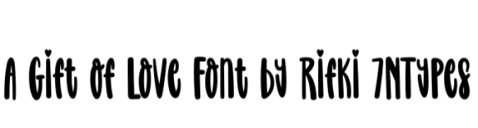 A Gift of Love Font Preview