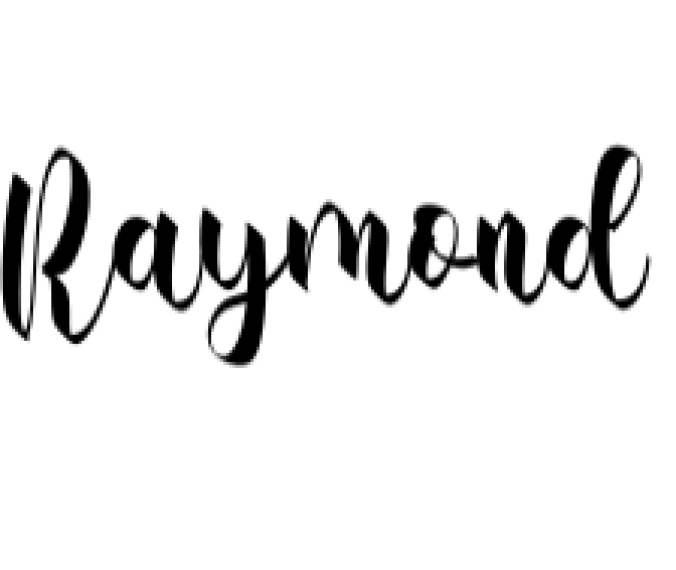 Raymond Font Preview