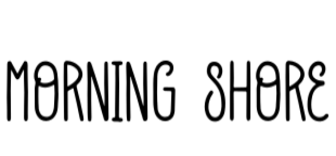 Morning Shore Font Preview