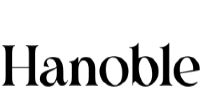 Hanoble Font Preview